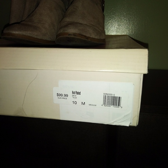 Not Rated Bevel Taupe Knee High Boots - Picture 8 of 8